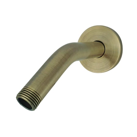 Showerscape K151K3 6-Inch Shower Arm with Flange, Antique Brass K151K3